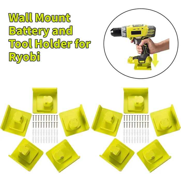 Lot de 10 supports de fixation pour outils de perçage compatibles avec les outils électriques Ryobi 
