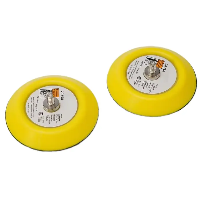 Deux tampons de ponçage et de polissage de 3 pouces (75 mm) avec filetage M6