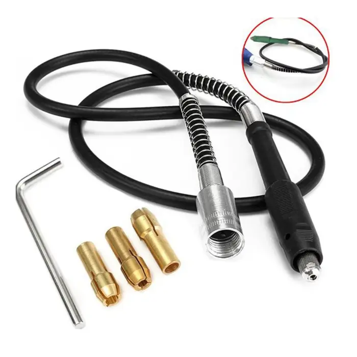 Outil de meuleuse rotative à arbre flexible – Ajustement universel, aucune électricité requise, cont