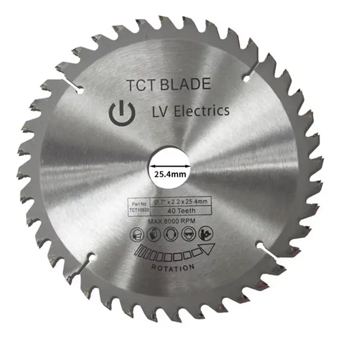 Kamolee lame de scie circulaire électrique de 7 pouces 25.4mm pour la maison bricolage Compatible batterie Makita 18V