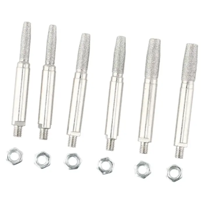 Nouvel ensemble de 6 têtes de meulage pour atelier, jardin et maison, 4,0 mm/5,0 mm/6,0 mm, 50 mm /