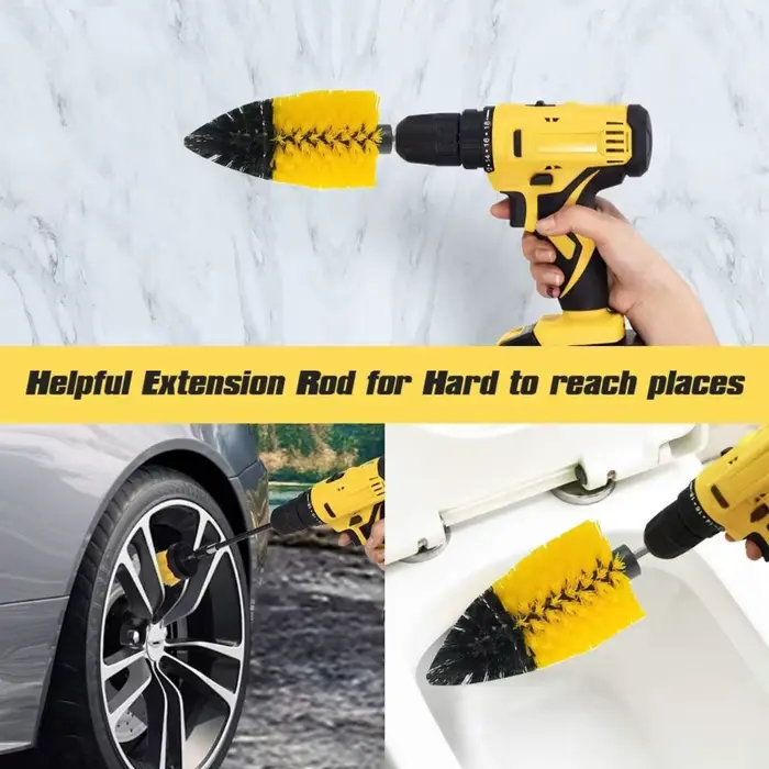 Brosse forage conique pointue pour le nettoyage des carreaux mur permettant d'économiser du temps l'énergie