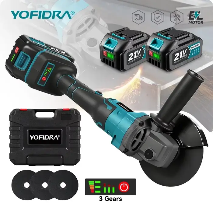YOFIDRA 125mm M14 meuleuse d'angle sans brosse Machine de découpe