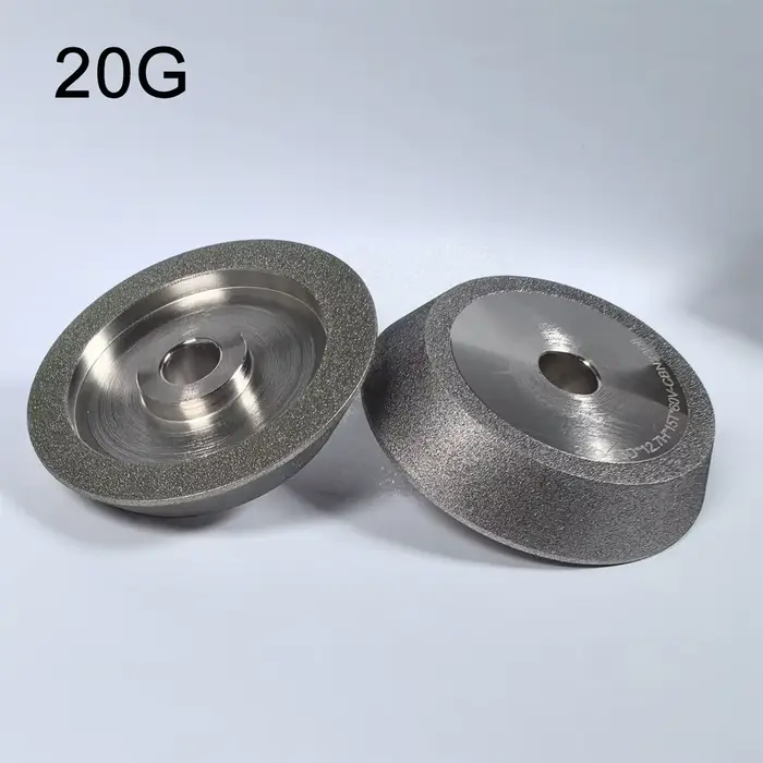 MR 20G 78-125mm CBN meule SDC cercle de meulage 230 grain meuleuse pour carbure métal tungstène acier fraise