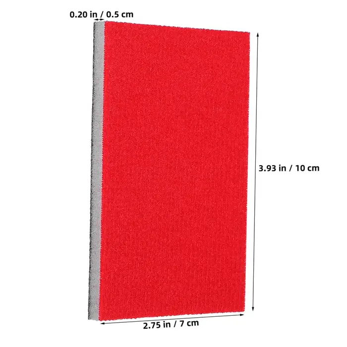 5-50 pièces Bloc de ponçage en mousse souple 75x100mm