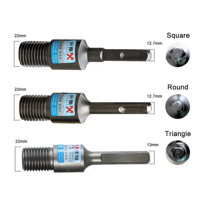 M22 SDS Plus adaptateur de foret, connecteurs pour marteau électrique, convertisseur de perceuse électrique, noyau de diamant, adaptateur pet