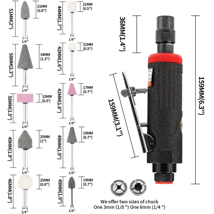 Outil pneumatique Mini broyeur à Air