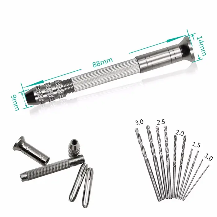 Mini perceuse à main en aluminium de haute qualité