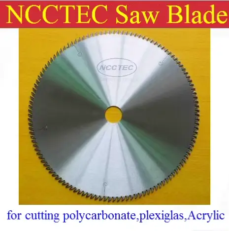 Lame de scie en carbure de 6,3'' 60 dents 160 mm pour couper le polycarbonate, le plexiglas, le pers