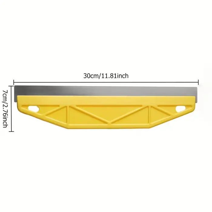 Bordureur de peinture jaune robuste de 12 pouces avec poignée ergonomique et outil
