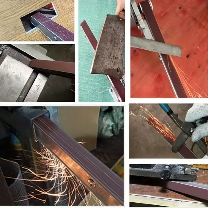 Support de modification pour meuleuse d'angle en ponceuse à bande avec 2 bandes de ponçage