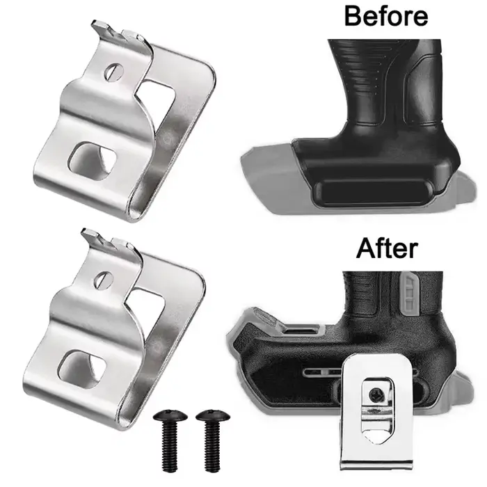 Crochets de fixation pour outils électriques Dewalt/Bosch/Makita/Milwaukee/Worx 18V 20V – Support de ceinture pour perceuses et clés sans fil