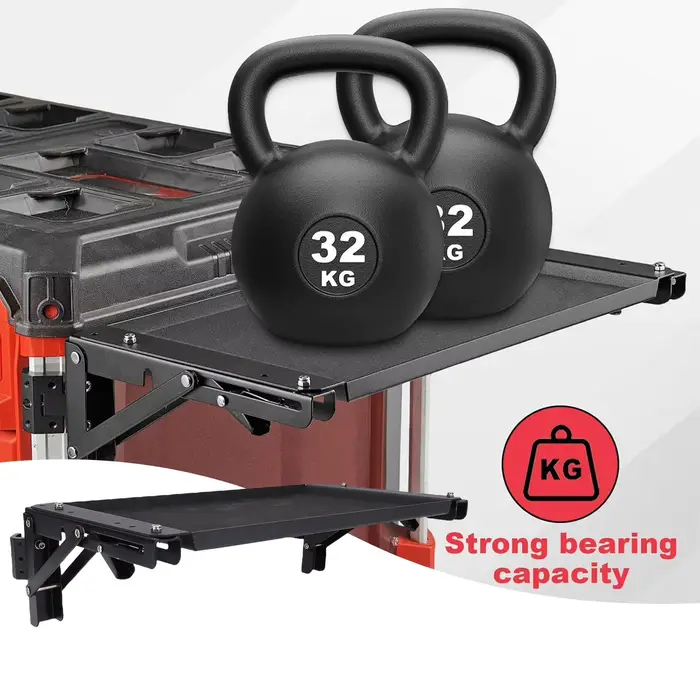 Table magnétique pliante compatible avec la boîte à outils Milwaukee Packout