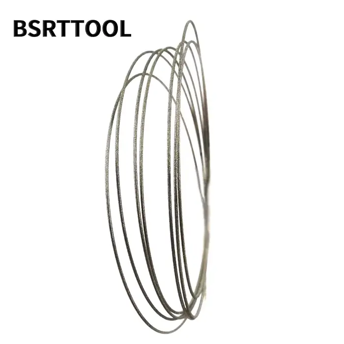 BSRTTOOL 1mm Superfine diamant fil de coupe outil de bricolage lames de scie Jade métal marbre granit pierre verre bois bijoux