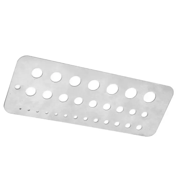 Jauge de forage de 29 tailles, index de 29 tailles Jauge de forage en acier inoxydable Jauge de diamètre de fil de boulon Jauge de foret de taille