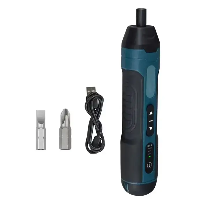 Kit de tournevis électrique sans fil Portable avec batterie au Lithium, perceuse électrique réglable