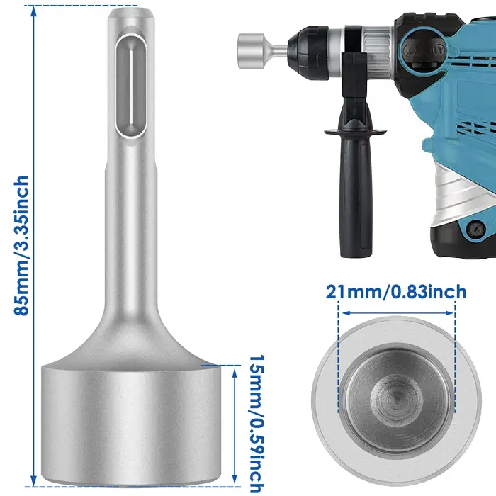 SDS Plus tournevis de tige de terre pour outils de forage à percussion rotative 19/21/25/35mm