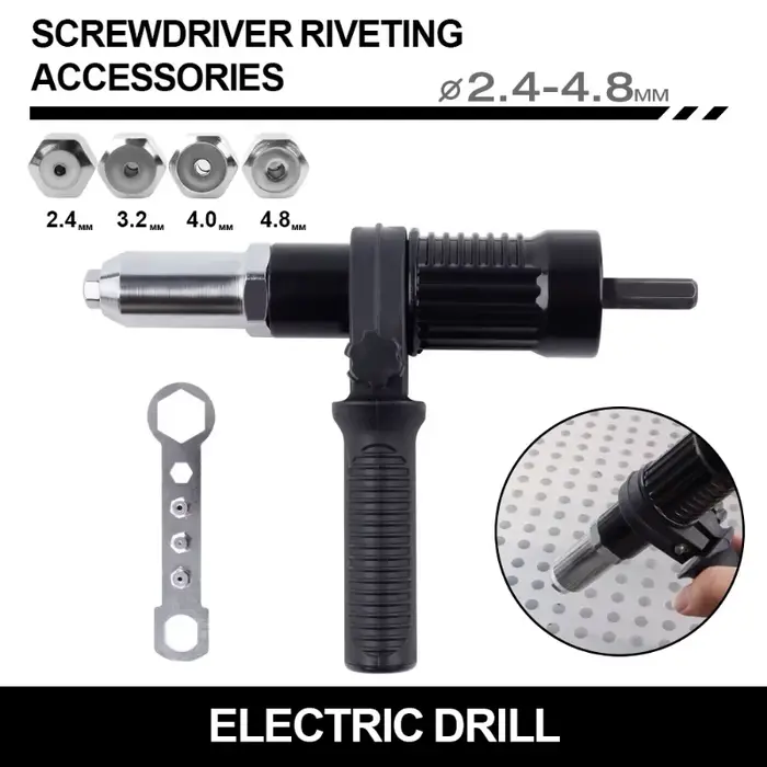 Kit d'adaptateur de pistolet à rivets avec poignée