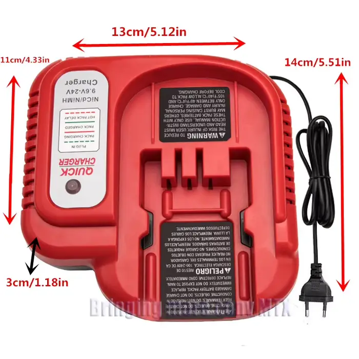 Chargeur de batterie Ni-cd&Ni-Mh 9.6V 12V-18V adapté aux batteries Black&Decker 12V A12, A12-XJ, A12EX, A1712, FS120B, FSB12, HPB12