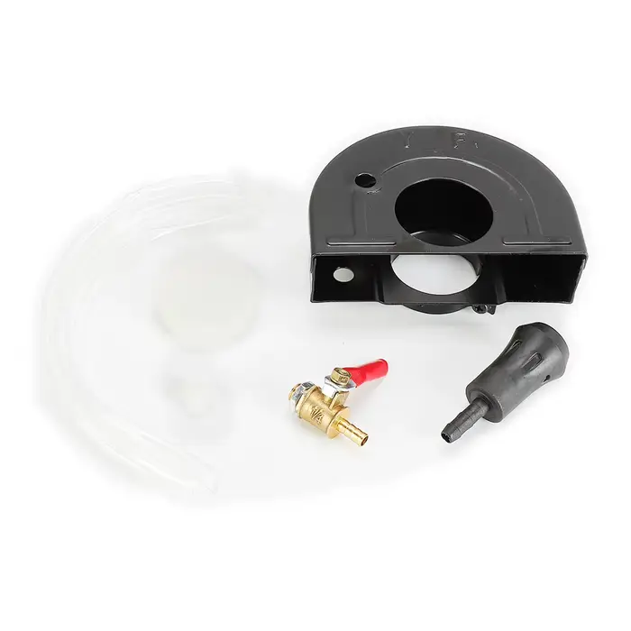 Kit d'outils électroportatifs : Meuleuse d'angle 120MM*43MM en acier au carbone noir avec base anti-poussière et couvercle de sécurité