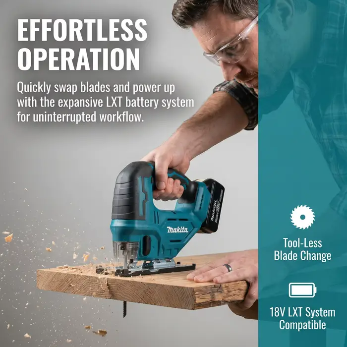 Scie sauteuse électrique sans fil Makita DJV182Z 18V à batterie lithium rechargeable
