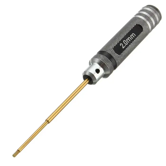 Tournevis hexagonal plaqué titane, outil de réparation, dégagement limité 1.5mm 2.0mm 2.5mm 3.0mm