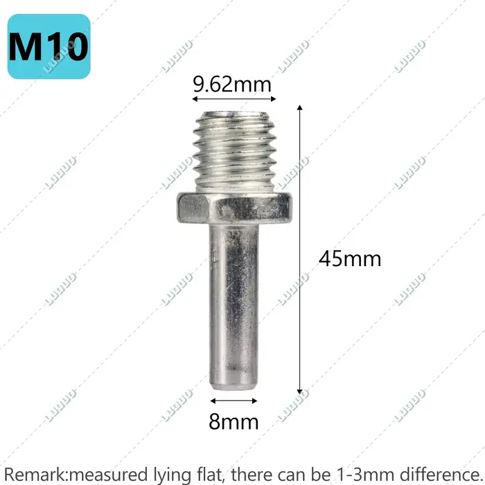 Adaptateur de perceuse M3 M6 M10 M14, pour tampon de polissage, disque, filetage de vis hexagonal, b