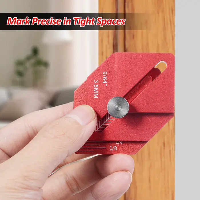 Règle de mesure pour le travail du bois