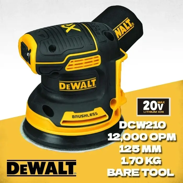 DEobcut-Ponceuse orbitale sans fil DCW210