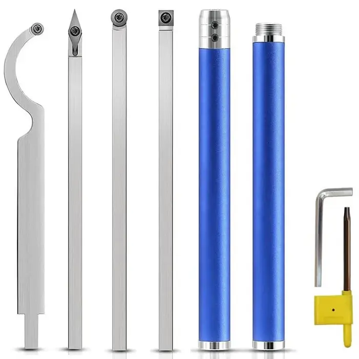 1 ensemble d'outils de tournage de tour à bois en carbure
