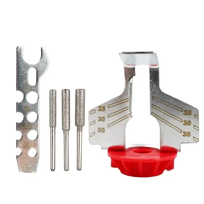 Kit d'affûtage de tronçonneuse, meuleuse électrique, ensemble de fixation de polissage, chaînes de s