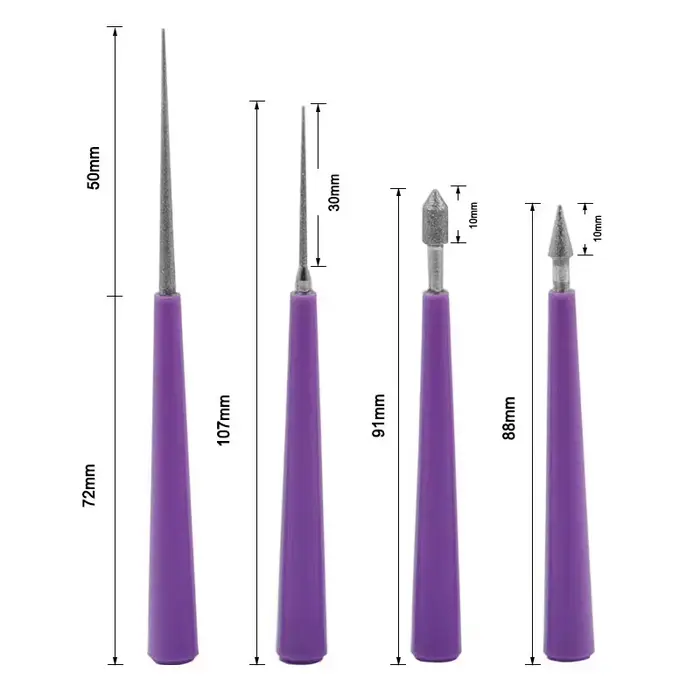 Lot de 4 outils d'agrandissement de trous diamantés
