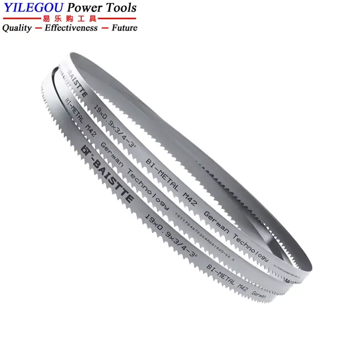 2160 2360 2460 2560 2720 2930mm M42 lames de scie à ruban bi-métal 19x0.9mm lame