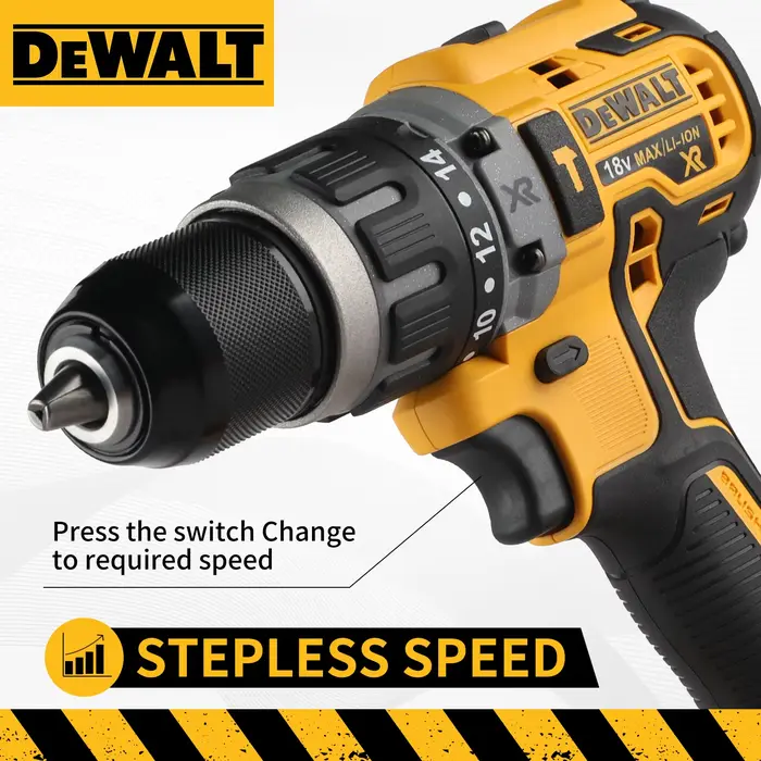 2025 Dewalt 2000 tr/min perceuse électrique sans fil pilote sans brosse vitesse réglable