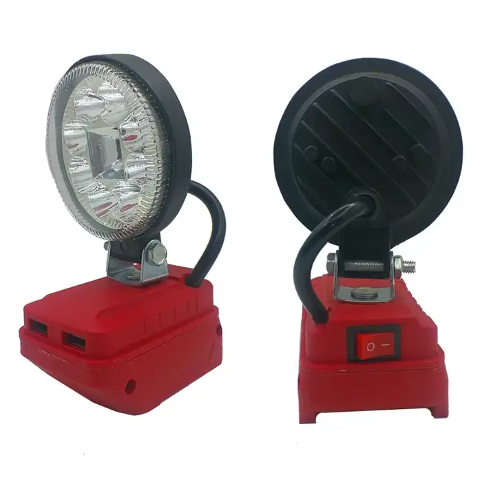 Pièces d'outils électriques, lampe de travail LED, projecteur extérieur universel réglable, haute lu