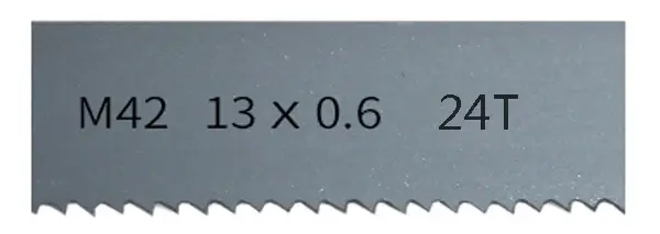 Lame de scie en acier M42 pour la coupe du métal