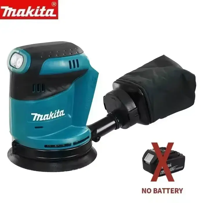 Ponceuse orbitale aléatoire sans fil Makita 18V sans balais, rechargeable, pour le ponçage du bois, 