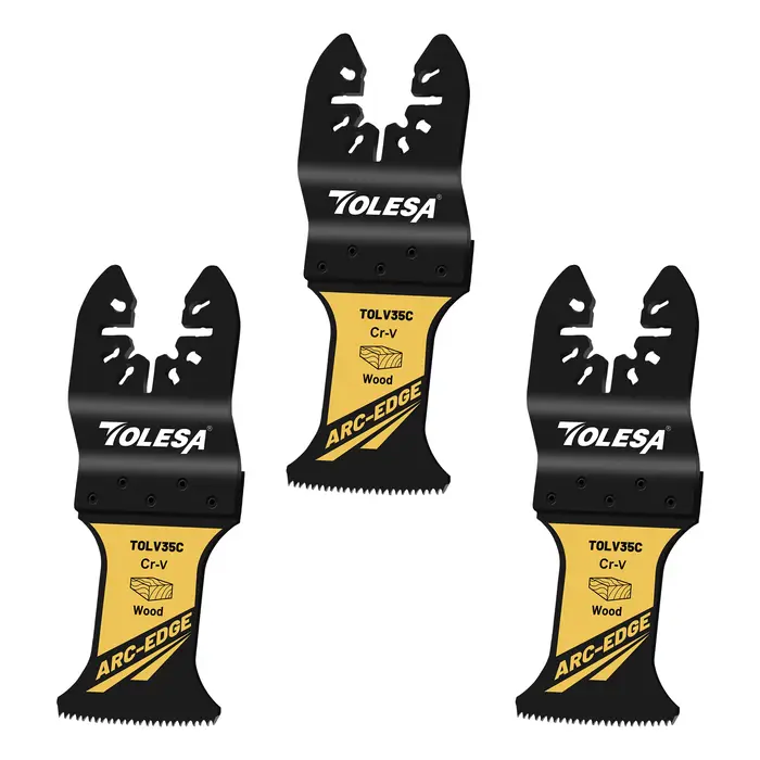 TOLESA 3/50 pièces lame de scie oscillante à bord d'arc, lames d'outils oscillantes pour le bois, la