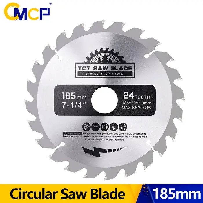 CMCP 185mm lame de scie circulaire en carbure 20/ 24/40/48/60T disque de coupe TCT lame de scie à bo
