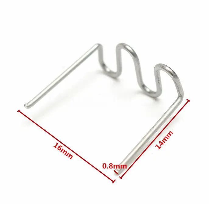 100pc pistolet à ongles de soudage agrafeuse à chaud agrafes 0.8/0.6mm pour soudeur en plastique Mac