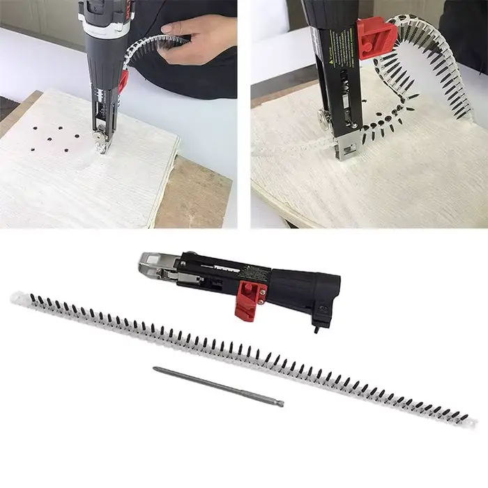 Vis automatique pointe chaîne clou Gu-n adaptateur vis Gu-n pour perceuse électrique vis
