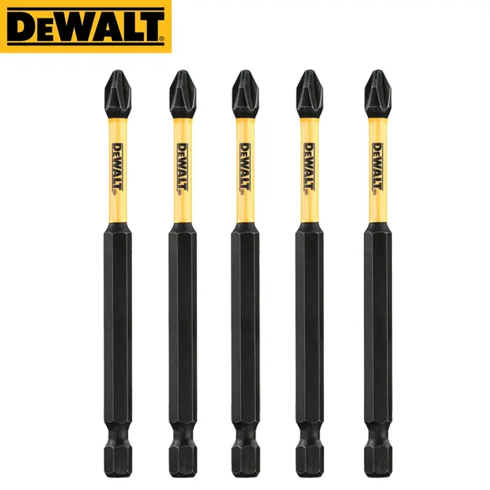 DEWALT Original 89MM Bits PH2 haute vitesse en acier alliage dur pour perceuse électrique clé tournevis perceuses à métal 5 pièces