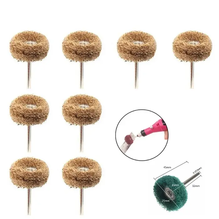 Ensemble de 5 à 20 mini-brosses abrasives pour perceuse