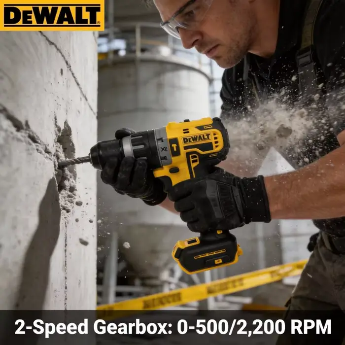 Perceuse à percussion compacte sans fil DEWALT DCD796 20V : puissante visseuse