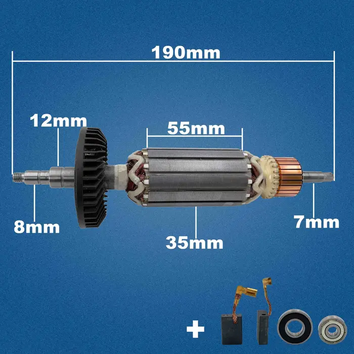 AC 220V 240V 9565C 9565CV Induit Rotor pour MAKITA 9565CVR 9565PC 9565PCV 9564CV Meuleuse Angulaire Pièces de rechange