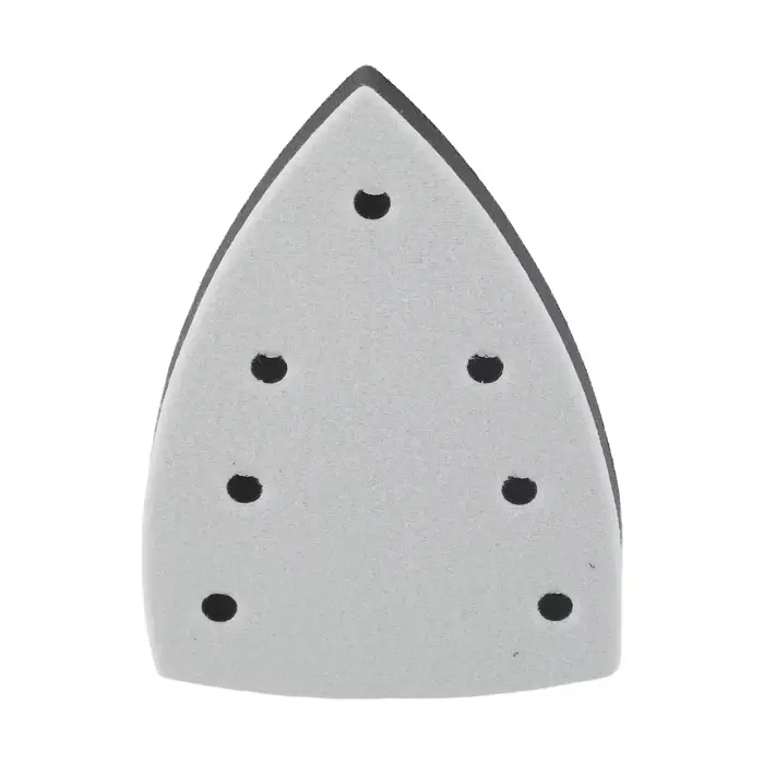 Tampons de ponçage triangulaires, plaque de secours, mousse PU, 7 trous, papier de verre, support po