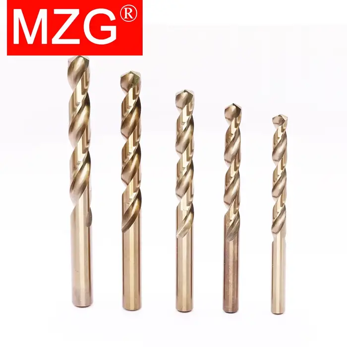 MZG 1/5/10 pièces, 1-13 mm, forets en acier rapide HSS M35 à revêtement cobalt, tige droite, longueu