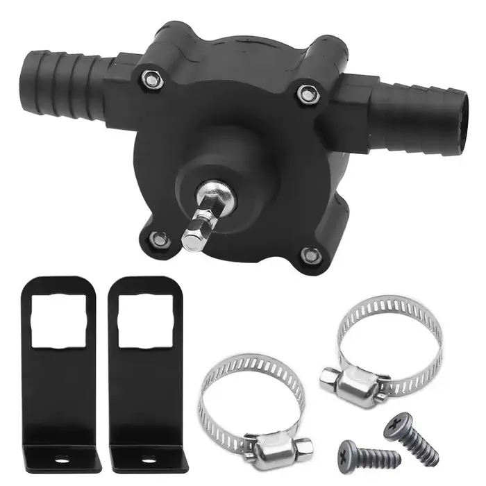 Pompe à eau électrique portable auto-amorçante pour transfert de liquides (huile, eau) pour maison, jardin et extérieur
