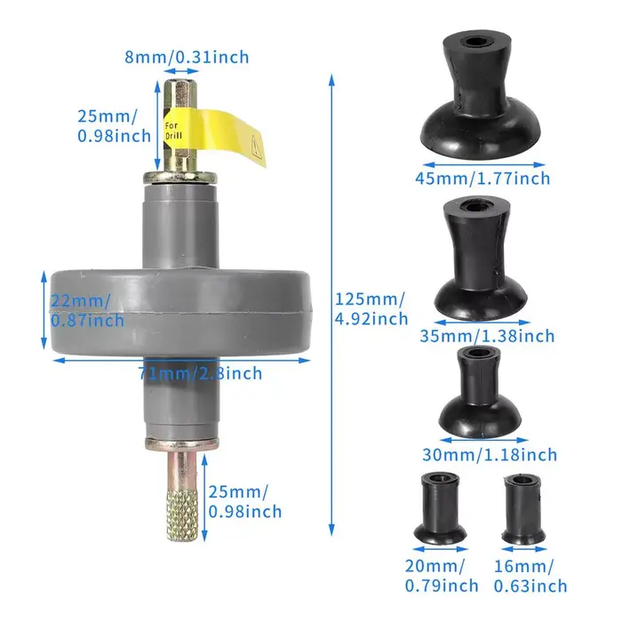 Outil de rodage de soupapes pour perceuse, kit complet et réutilisable d'accessoires de rodage de so