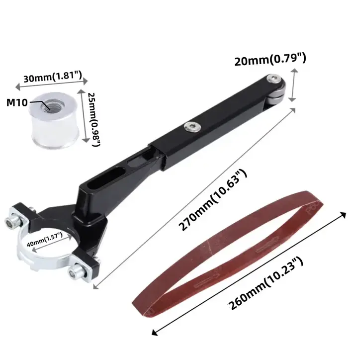 Kit d'adaptateur de bande de ponçage-meuleuse d'angle vers convertisseur de ponceuse à bande-adaptateur